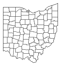1863 Ohio County Map of General Election Results for Governor
