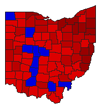 1978 Ohio County Map of General Election Results for Attorney General