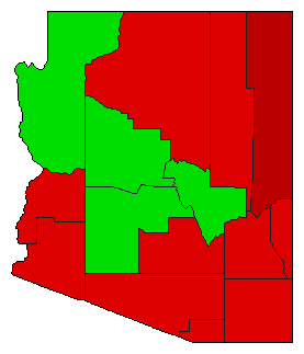 2006 Arizona County Map of General Election Results for Referendum