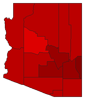 1926 Arizona County Map of General Election Results for Attorney General