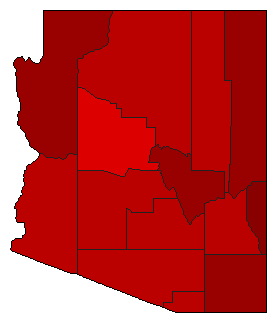 1946 Arizona County Map of General Election Results for Attorney General