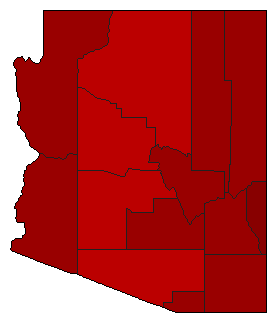 1948 Arizona County Map of General Election Results for Attorney General