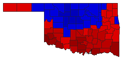 1926 Oklahoma County Map of General Election Results for Attorney General
