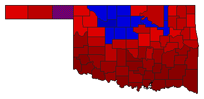 1950 Oklahoma County Map of General Election Results for Attorney General
