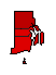 1958 Rhode Island County Map of General Election Results for Senator