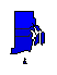 1998 Rhode Island County Map of General Election Results for Governor