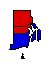 1986 Rhode Island County Map of General Election Results for Lt. Governor