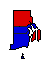 1984 Rhode Island County Map of General Election Results for Attorney General