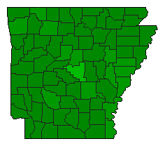 2018 Arkansas County Map of General Election Results for Amendment