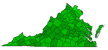 2020 Virginia County Map of General Election Results for Amendment