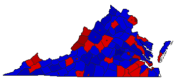 2005 Virginia County Map of General Election Results for Attorney General