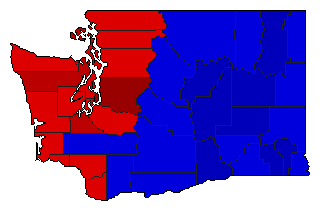 2012 Washington County Map of General Election Results for Insurance Commissioner