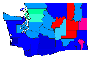 1914 Washington County Map of General Election Results for Senator