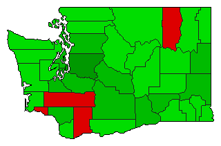 1980 Washington County Map of General Election Results for Referendum