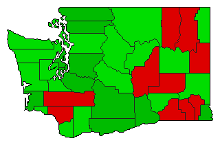 1991 Washington County Map of General Election Results for Referendum