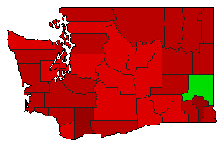 1970 Washington County Map of General Election Results for Referendum