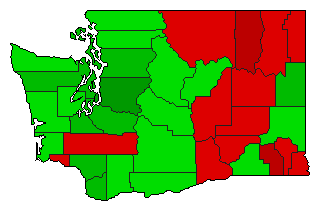 1973 Washington County Map of General Election Results for Referendum