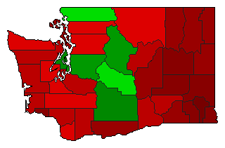 1930 Washington County Map of General Election Results for Initiative