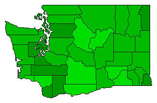 1978 Washington County Map of General Election Results for Initiative