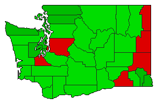 1984 Washington County Map of General Election Results for Initiative