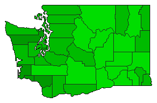 1998 Washington County Map of General Election Results for Initiative