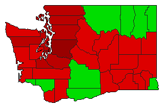 2013 Washington County Map of General Election Results for Initiative