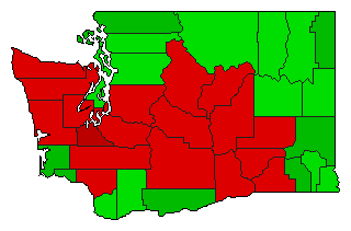 1970 Washington County Map of General Election Results for Initiative