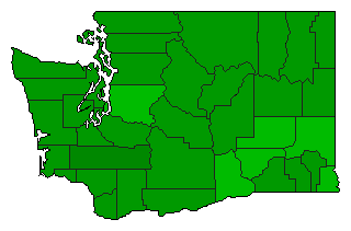 1992 Washington County Map of General Election Results for Initiative