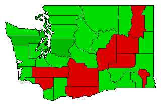 1998 Washington County Map of General Election Results for Initiative