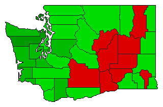 2008 Washington County Map of General Election Results for Initiative