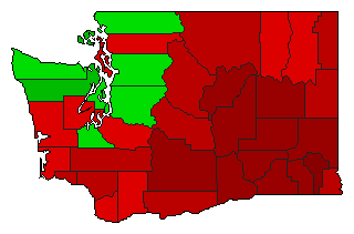 2013 Washington County Map of General Election Results for Initiative
