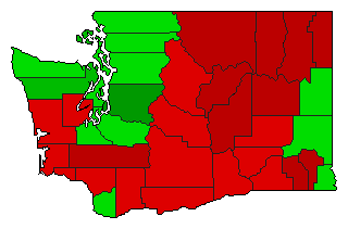2014 Washington County Map of General Election Results for Initiative
