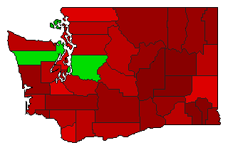 2018 Washington County Map of General Election Results for Initiative
