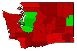 1960 Washington County Map of General Election Results for Initiative