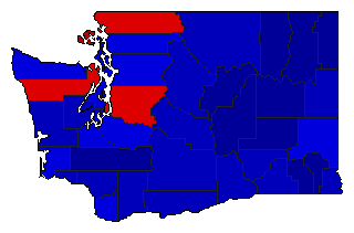 2020 Washington County Map of General Election Results for Secretary of State