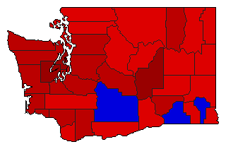 1940 Washington County Map of General Election Results for Attorney General