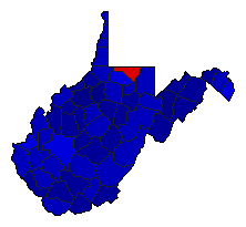 2020 West Virginia County Map of General Election Results for Agriculture Commissioner
