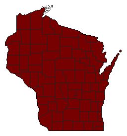 1982 Wisconsin County Map of General Election Results for Attorney General
