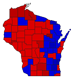 2002 Wisconsin County Map of General Election Results for Attorney General