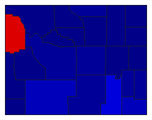 2018 Wyoming County Map of General Election Results for State Auditor