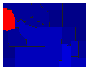2014 Wyoming County Map of General Election Results for US Representative