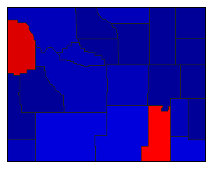 2016 Wyoming County Map of General Election Results for US Representative