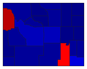 2022 Wyoming County Map of General Election Results for US Representative