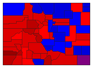 1918 Colorado County Map of General Election Results for Attorney General
