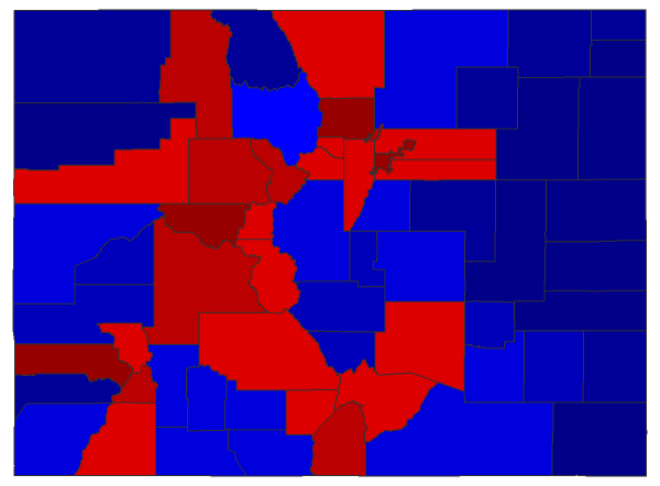 2022 Attorney General General Election - Colorado Election County Map