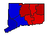 1990 Connecticut County Map of General Election Results for Comptroller General