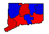 2018 Connecticut County Map of General Election Results for Governor