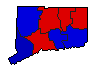 1990 Connecticut County Map of General Election Results for Secretary of State