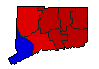1998 Connecticut County Map of General Election Results for Secretary of State