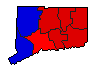 1998 Connecticut County Map of General Election Results for State Treasurer